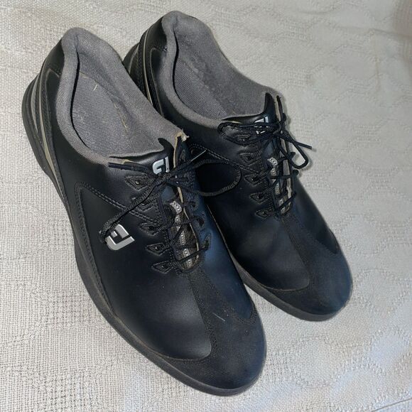 Footjoy Men’s Golf Shoes Size 13 M Black Silver Athleisure Activewear main image 9